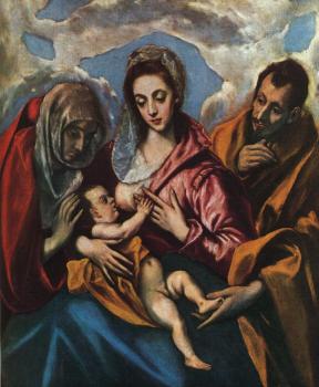 埃爾 格列柯 Holy Family (The Virgin of the Good Milk) 埃爾 格列柯 Holy Family (The Virgin of the Good Milk)